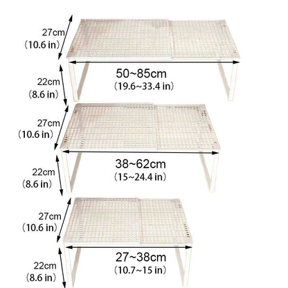 Expandable Wardrobe Shelf Divider Stackable Closet Partition Organizer Board