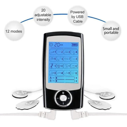 TENS EMS Muscle Stimulator Electric Muscle Massager for Pain Relief and Therapy