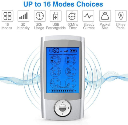 TENS EMS Muscle Stimulator Electric Muscle Massager for Pain Relief and Therapy