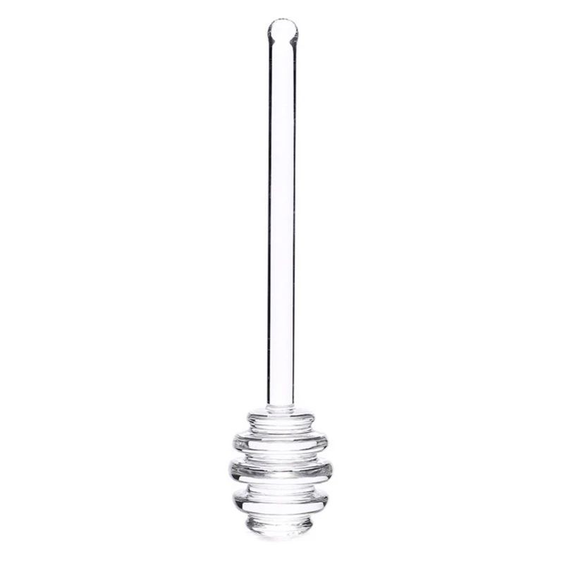 Premium Glass Honey Dipper Stirrer – 6-Inch Heat-Resistant Honey Spoon for Syrup, Jar & Kitchen Use