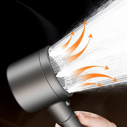 Hollow-Center Pressurized Shower Head – 5-Mode High-Volume Filtered Bathroom Set