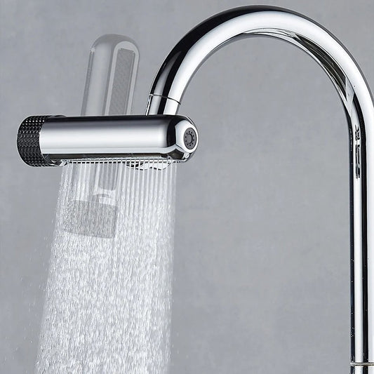 6-Mode Universal Waterfall Faucet Extender – 360° Rotating Multi-Function Aerator