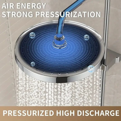 High-Pressure Rainfall Head – 5-Mode Extra-Large Panel Supercharge Shower