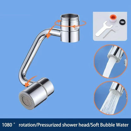 1080° Universal Robotic Arm Extender – U-Shaped Multi-Functional Faucet Bubbler