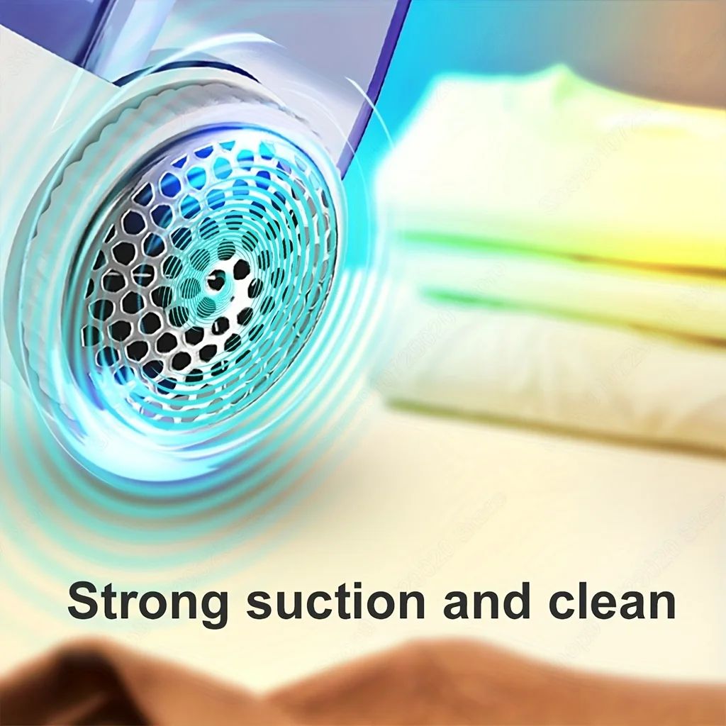 Electric Fabric Lint Remover – Battery-Powered Clothes & Furniture Hairball Shaver