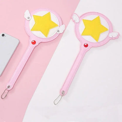 Cute Anime Star Magic Wand Card Holder