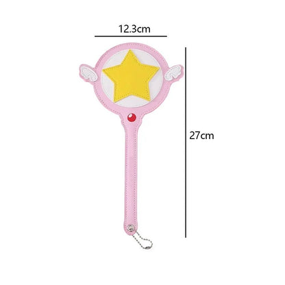 Cute Anime Star Magic Wand Card Holder