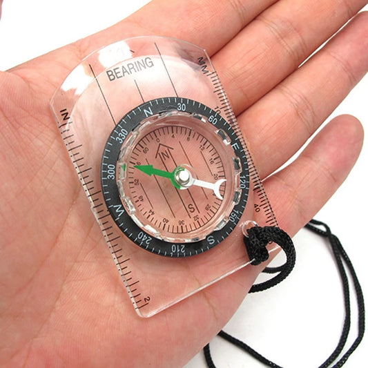 Professional Military Lensatic Compass with Map Scale Navigation Tool for Hiking Survival and Outdoor Adventure