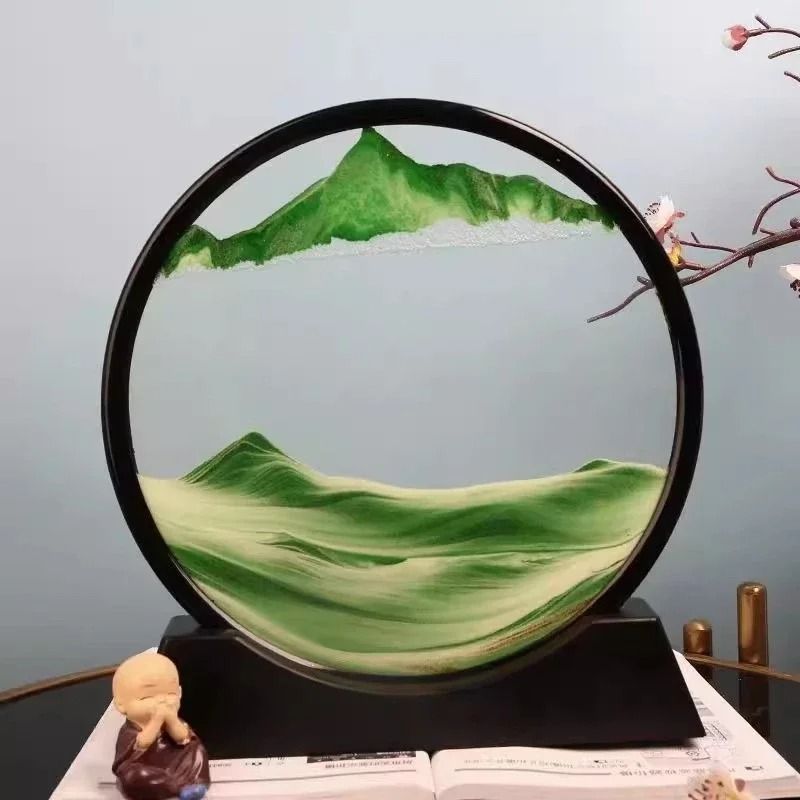 3D Moving Sand Art Picture & Deep Sea Quicksand Flowing Motion Display