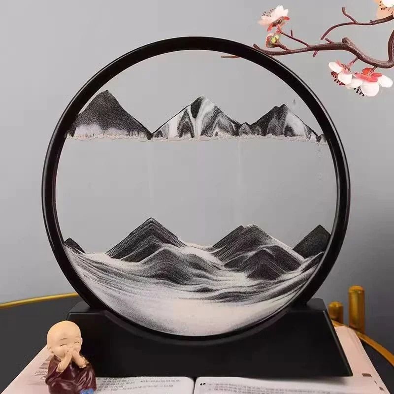 3D Moving Sand Art Picture & Deep Sea Quicksand Flowing Motion Display