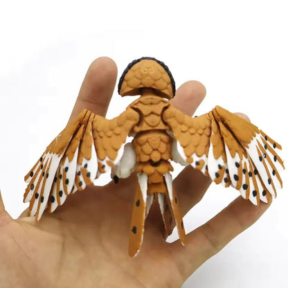 3D Printed Articulated Eagle Figurine | Movable Simulation Bird Ornament