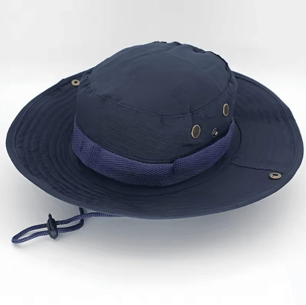 Wide Brim Boonie Sun Hat with Neck Flap UV Protection Breathable Outdoor Cap