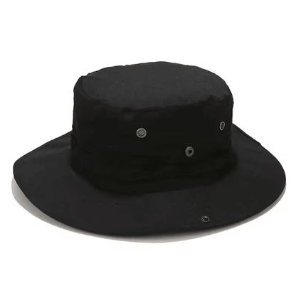 Wide Brim Boonie Sun Hat with Neck Flap UV Protection Breathable Outdoor Cap
