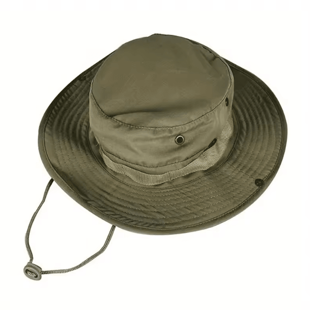 Wide Brim Boonie Sun Hat with Neck Flap UV Protection Breathable Outdoor Cap