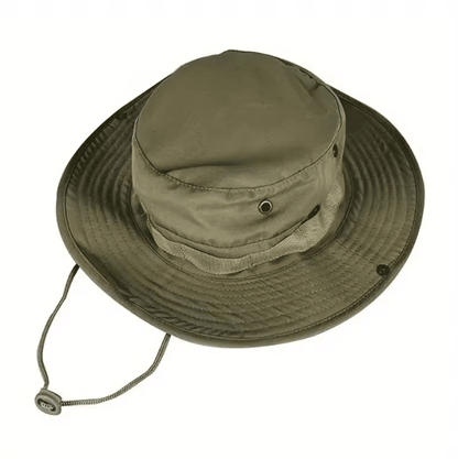 Wide Brim Boonie Sun Hat with Neck Flap UV Protection Breathable Outdoor Cap