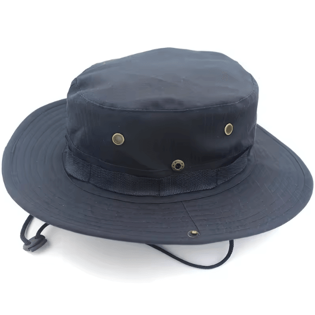 Wide Brim Boonie Sun Hat with Neck Flap UV Protection Breathable Outdoor Cap