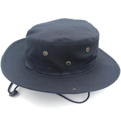 Wide Brim Boonie Sun Hat with Neck Flap UV Protection Breathable Outdoor Cap