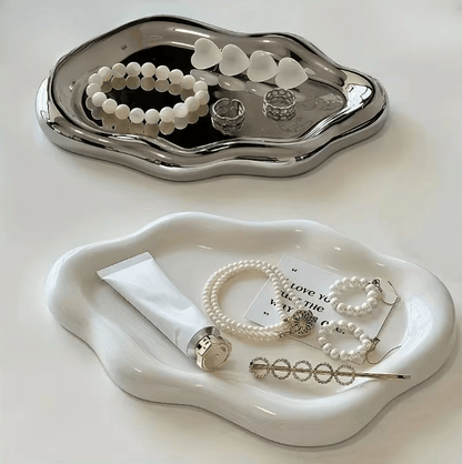 Cloud-Shaped Jewelry Tray Decorative Trinket Dish for Earrings, Rings & Accessories