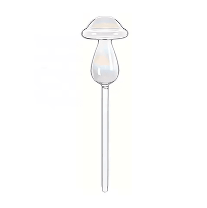Rainbow Mushroom Glass Plant Watering Globes for Effortless Plant Care