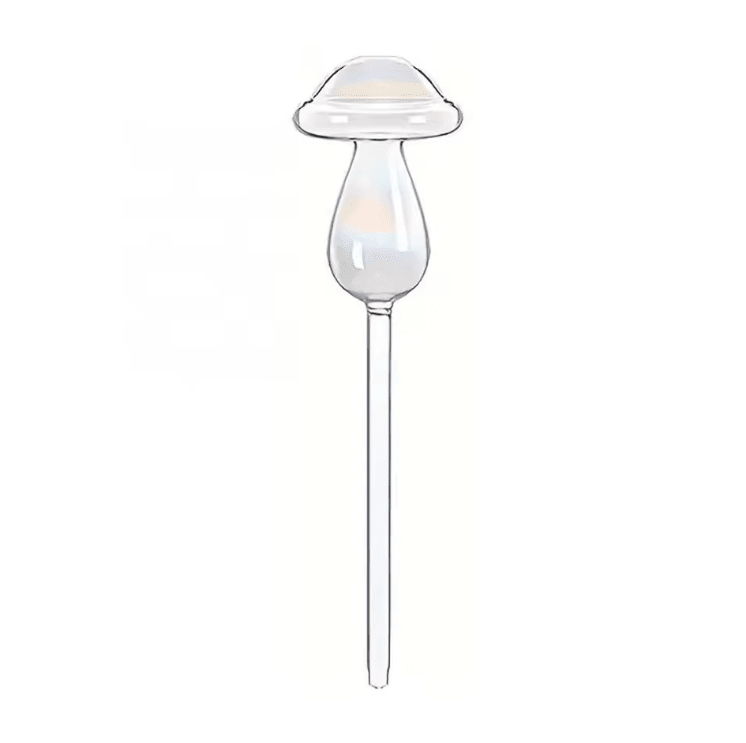 Rainbow Mushroom Glass Plant Watering Globes for Effortless Plant Care