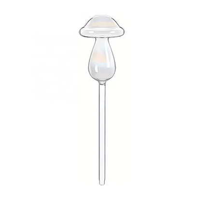Rainbow Mushroom Glass Plant Watering Globes for Effortless Plant Care