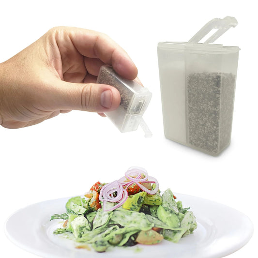 2-in-1 Camping Seasoning Shaker Portable Spice Container for BBQ & Outdoor Cooking