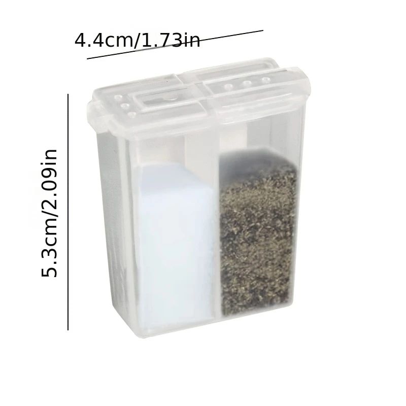 2-in-1 Camping Seasoning Shaker Portable Spice Container for BBQ & Outdoor Cooking