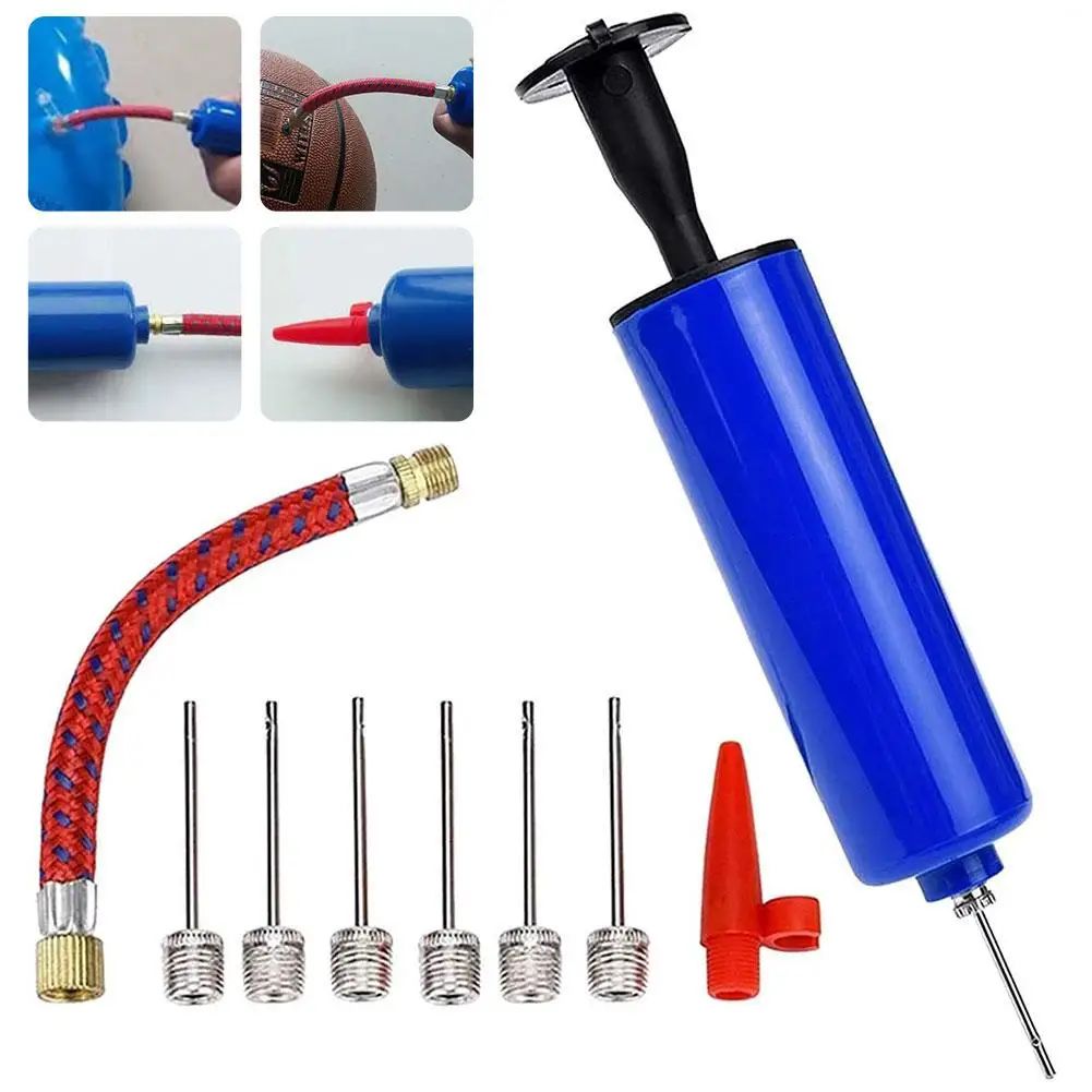 Portable Ball Pump with Flexible Hose – Quick Inflate Basketball Pump for All Sports