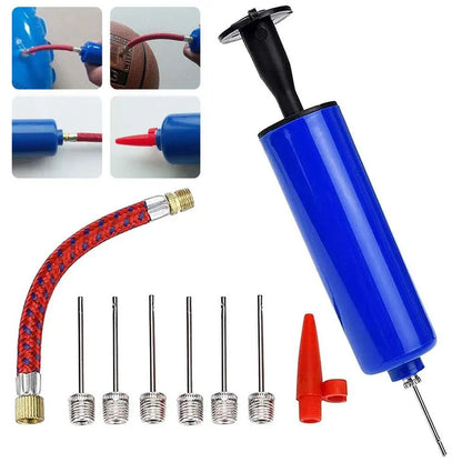 Portable Ball Pump with Flexible Hose – Quick Inflate Basketball Pump for All Sports