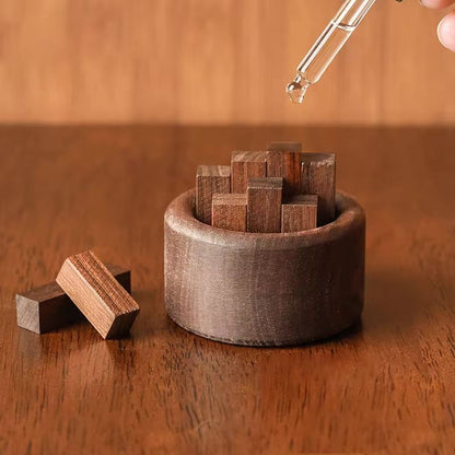 Natural Wooden Essential Oil Diffuser Beech Walnut Aromatherapy Decor