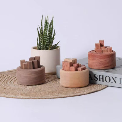 Natural Wooden Essential Oil Diffuser Beech Walnut Aromatherapy Decor