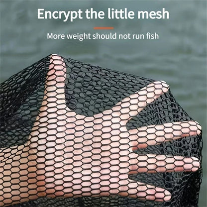 Portable Fishing Net Bag with Drawstring Secure Mesh Fish Keeper Storage