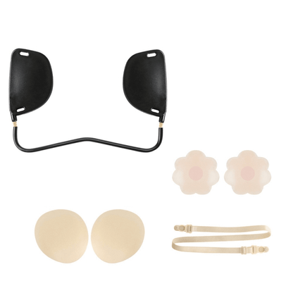 Invisible Push Up Bra Kit for Deep V Dresses Strapless Backless Silicone Adhesive Bra