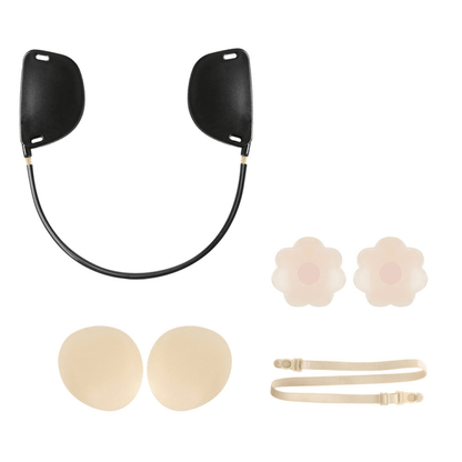 Invisible Push Up Bra Kit for Deep V Dresses Strapless Backless Silicone Adhesive Bra