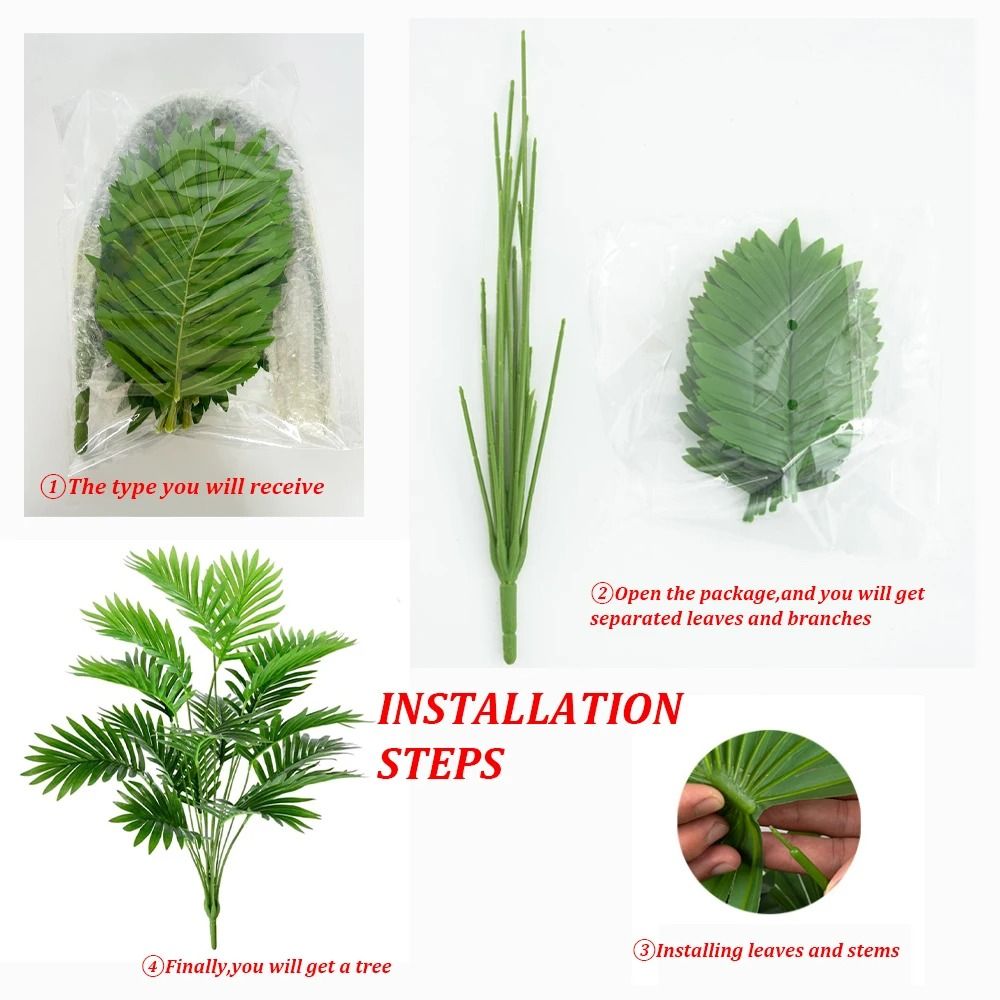 Artificial Areca Palm Tree in Pot Realistic Indoor Decorative Fake Plant