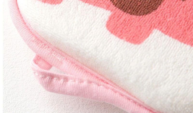 Cartoon Elephant Baby Bath Sponge Soft Cotton Kids Bath Towel Gentle Scrubber
