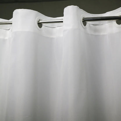 No Hook Shower Curtain Hotel Quality Fabric Waterproof Bathroom Curtain