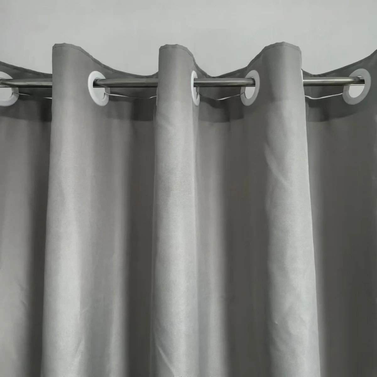 No Hook Shower Curtain Hotel Quality Fabric Waterproof Bathroom Curtain