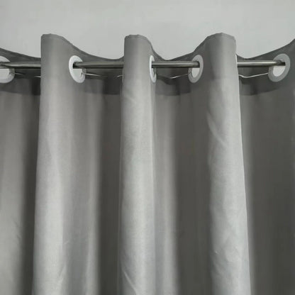 No Hook Shower Curtain Hotel Quality Fabric Waterproof Bathroom Curtain