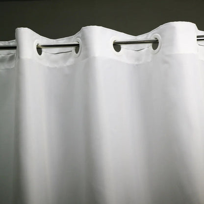 No Hook Shower Curtain Hotel Quality Fabric Waterproof Bathroom Curtain