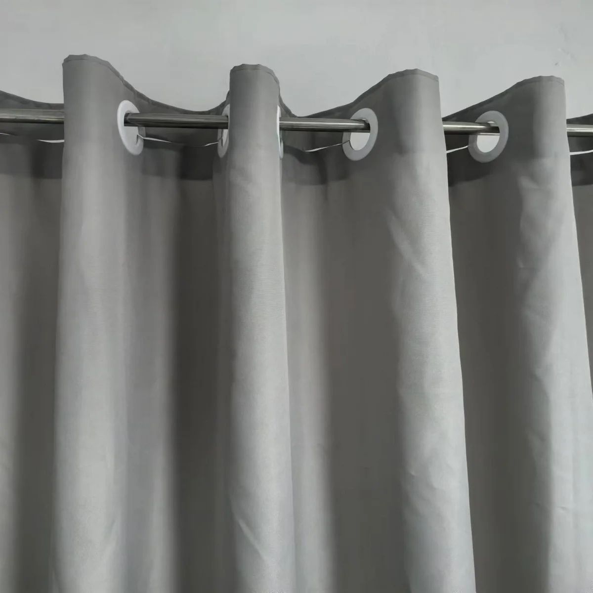 No Hook Shower Curtain Hotel Quality Fabric Waterproof Bathroom Curtain