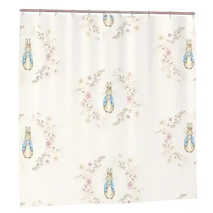 Peter Rabbit Shower Curtain Kids Bathroom Curtain Vintage Floral Decor