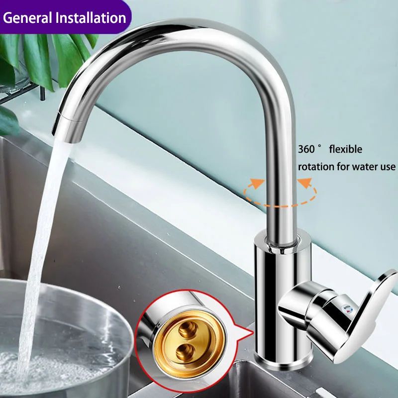 Stainless Steel Kitchen Faucet Hot and Cold Sink Faucet Dual Control Mixer Tap
