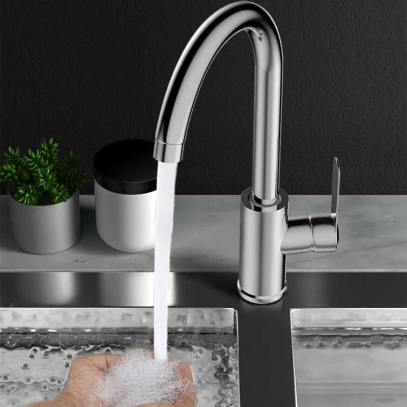 Stainless Steel Kitchen Faucet Hot and Cold Sink Faucet Dual Control Mixer Tap