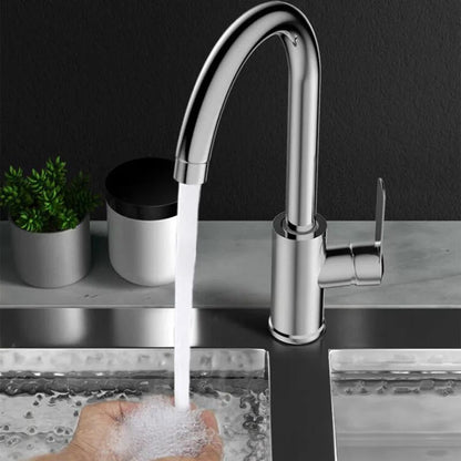Stainless Steel Kitchen Faucet Hot and Cold Sink Faucet Dual Control Mixer Tap