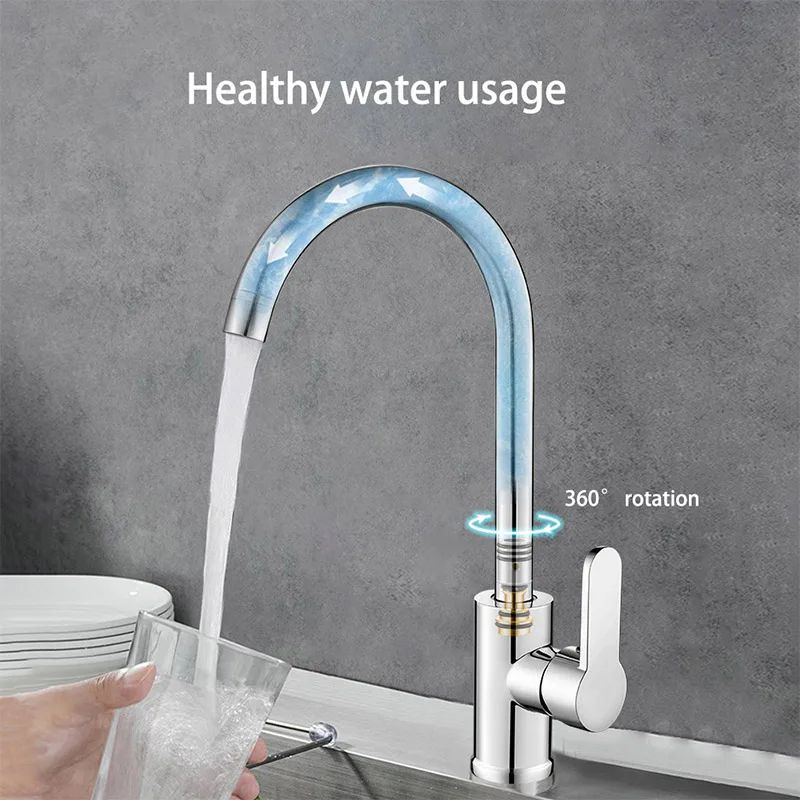 Stainless Steel Kitchen Faucet Hot and Cold Sink Faucet Dual Control Mixer Tap