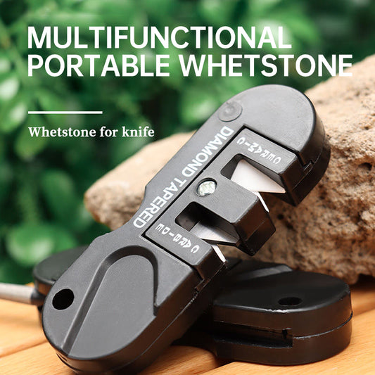 Portable Multi Function Knife Sharpener & Whetstone Tool for Outdoor & Kitchen