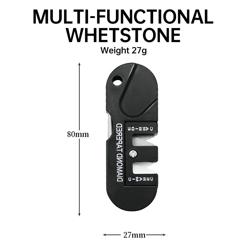 Portable Multi Function Knife Sharpener & Whetstone Tool for Outdoor & Kitchen