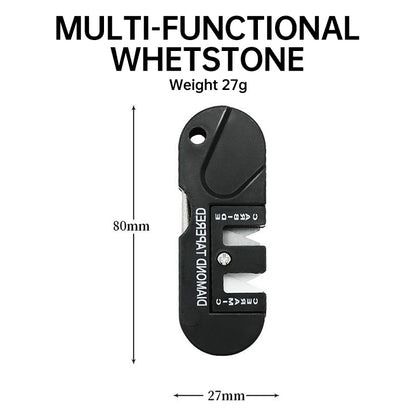 Portable Multi Function Knife Sharpener & Whetstone Tool for Outdoor & Kitchen