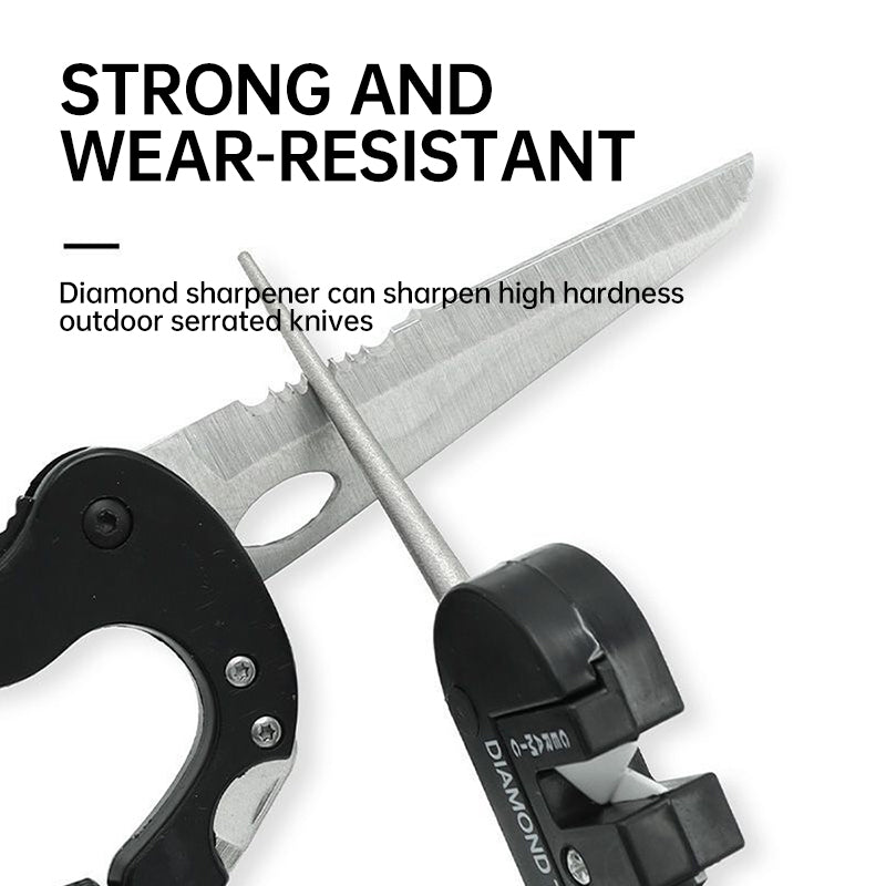 Portable Multi Function Knife Sharpener & Whetstone Tool for Outdoor & Kitchen